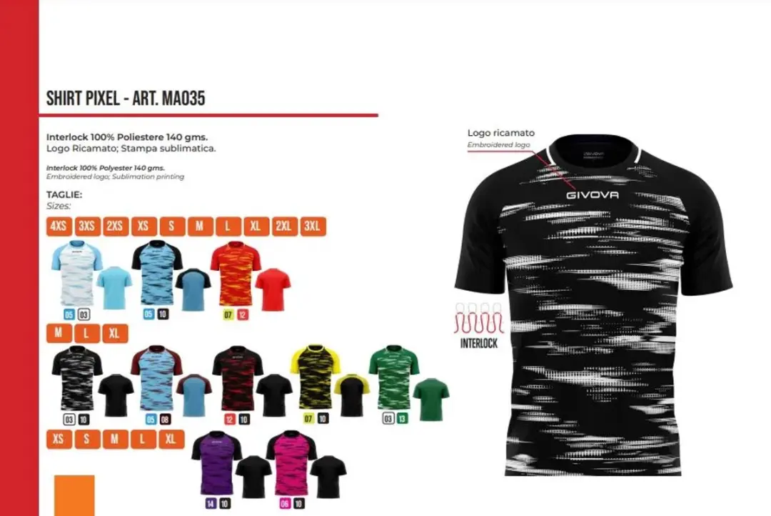 Givova Pixel Sportshirt - Meerkleurig - S