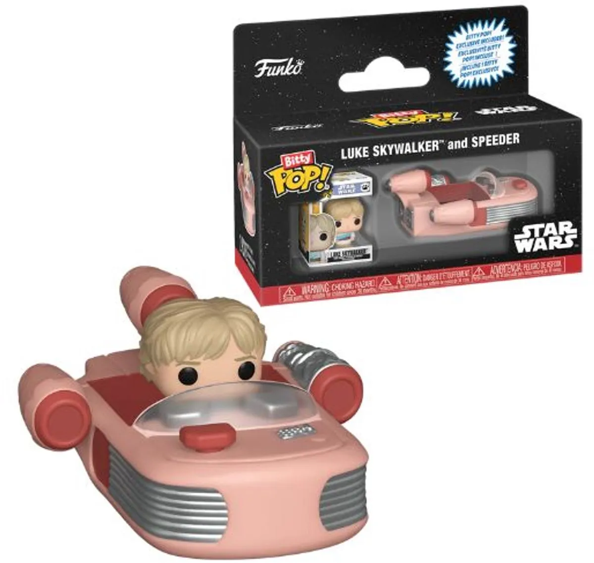 Funko Star Wars Luke Skywalker & Speeder Bitty Pop! - Standard
