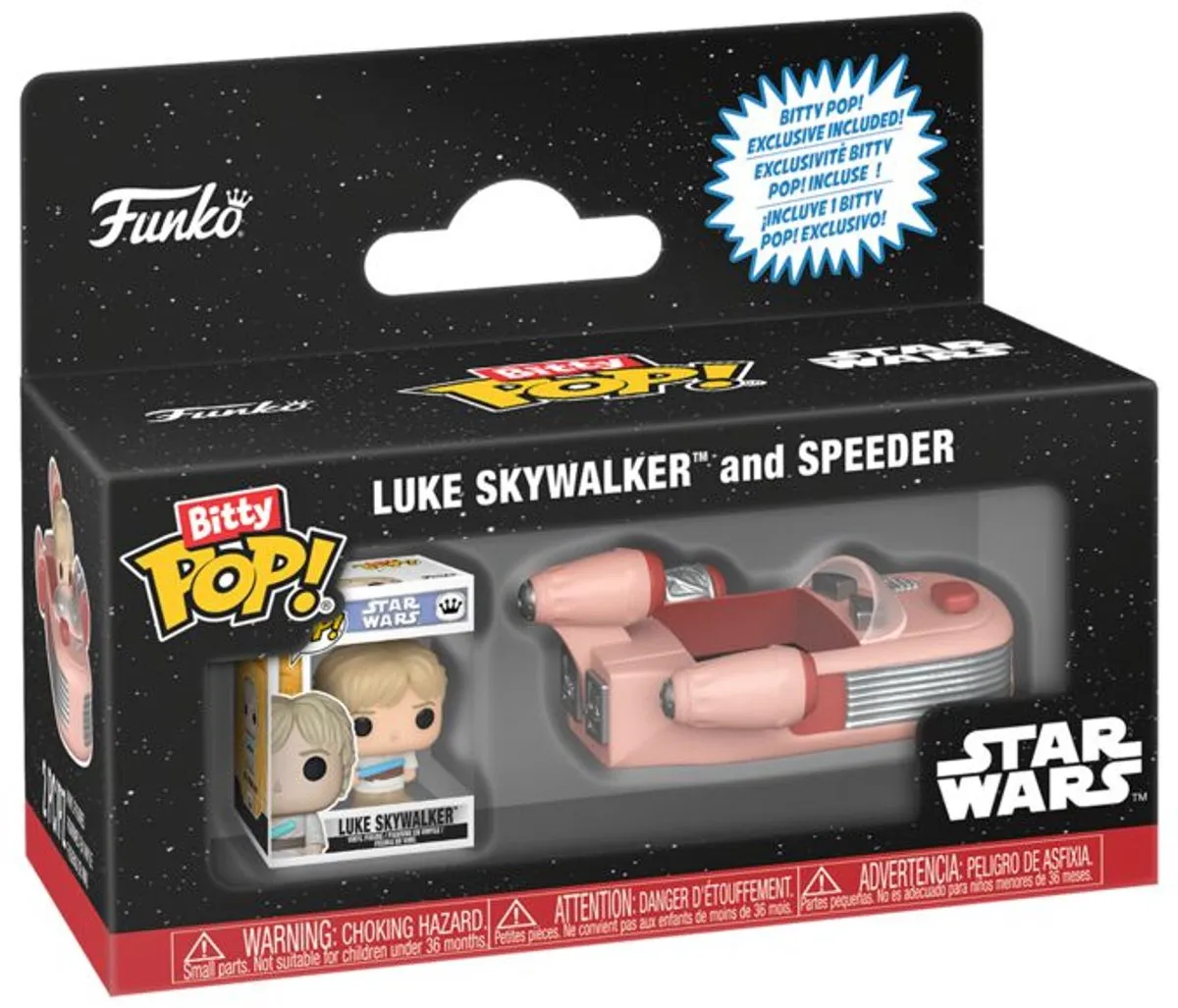 Funko Star Wars Luke Skywalker & Speeder Bitty Pop!