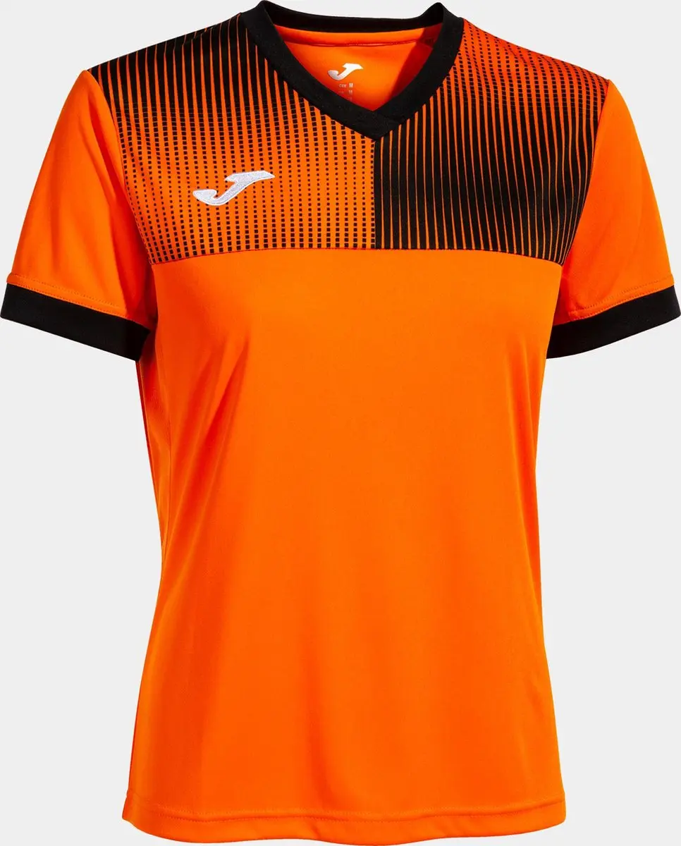Joma Eco Supernova Dames T-shirt - L - Oranje/zwart - afbeelding 2 van 4