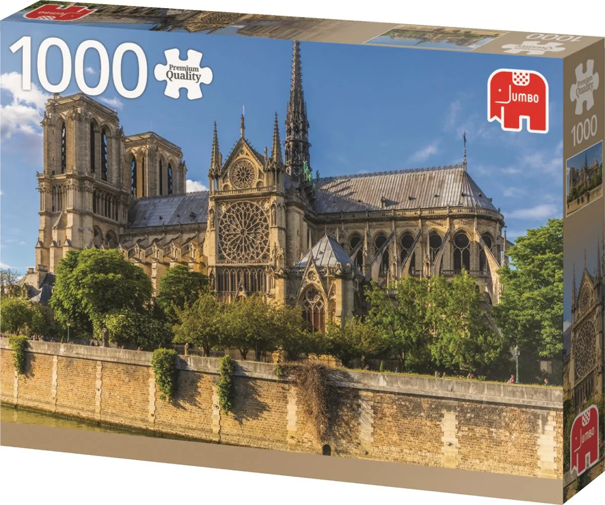 Jumbo Premium Collection Notre Dame Legpuzzel 1000 Stuks - Multicolor