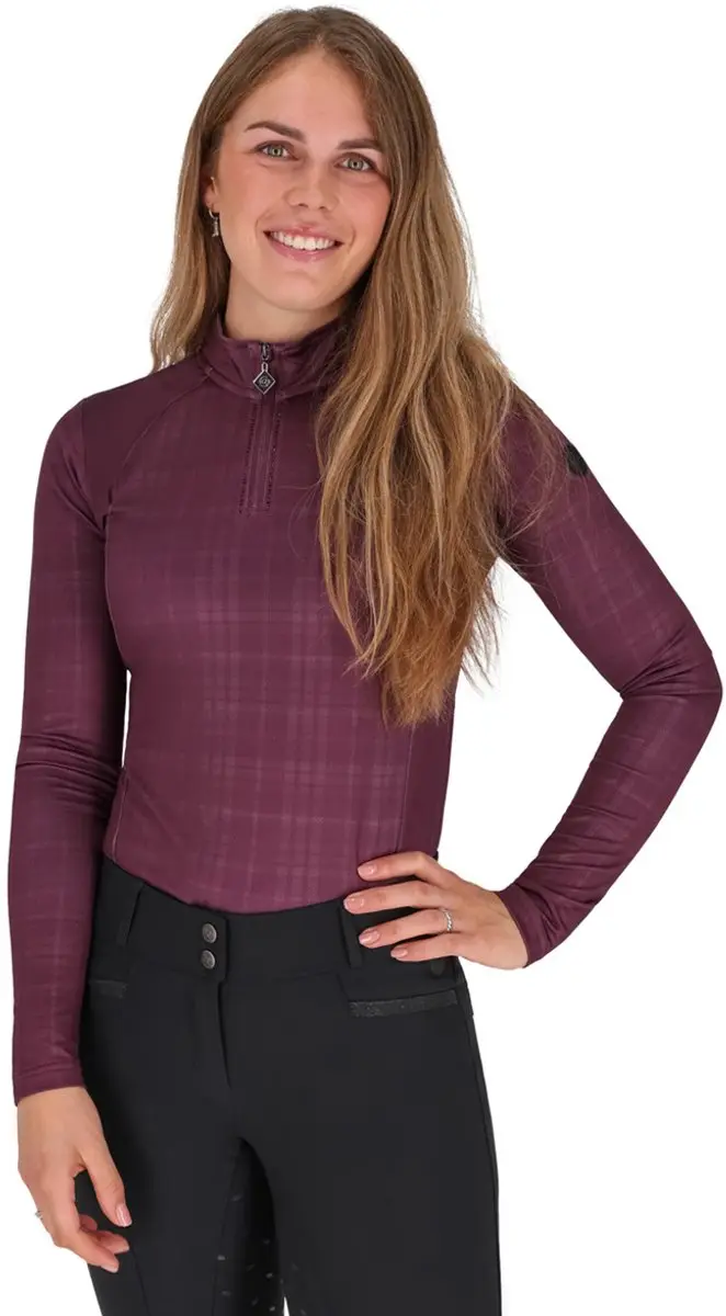 Qhp Trainingsshirt Qhp Zahra Donkerrood