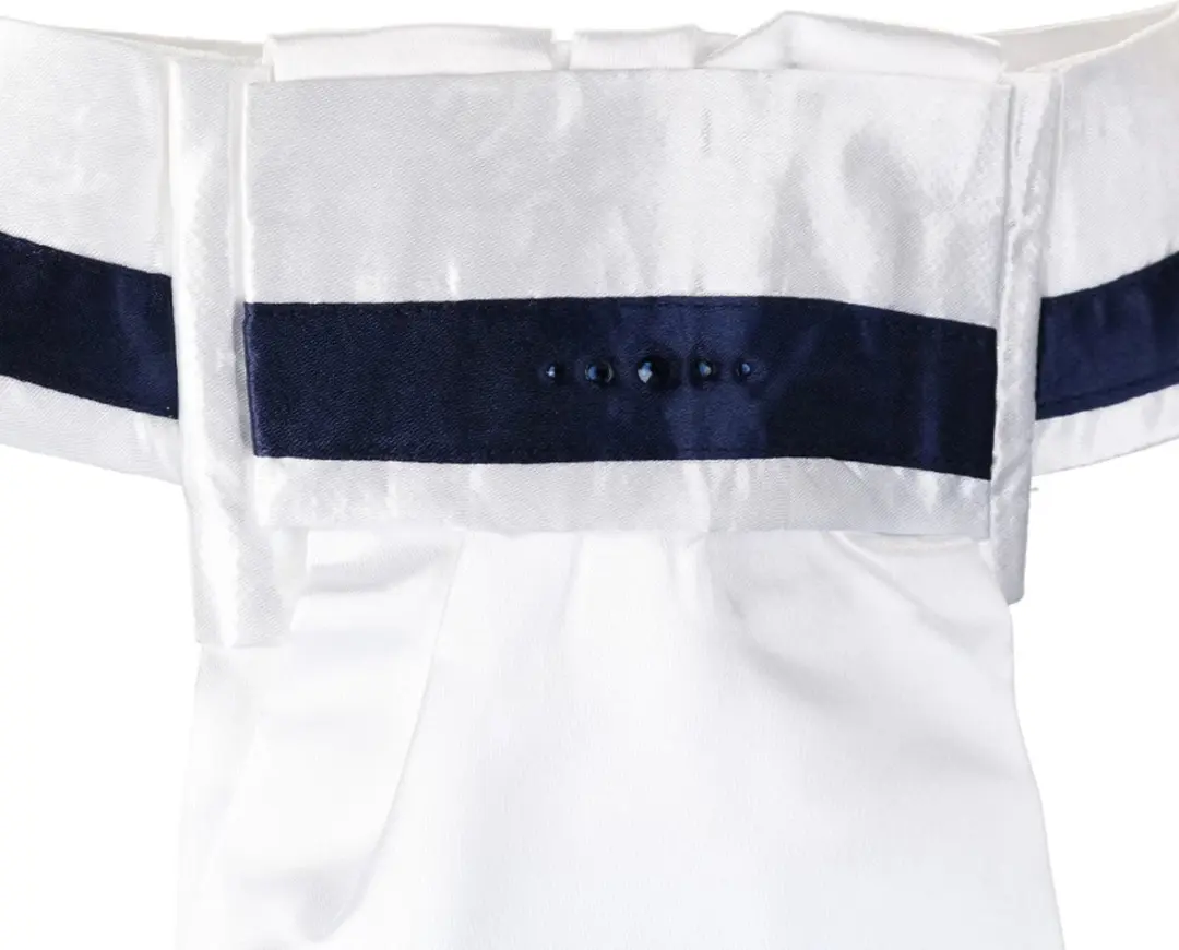 QUUR Plastron Qchic - One Size - Wit-donkerblauw