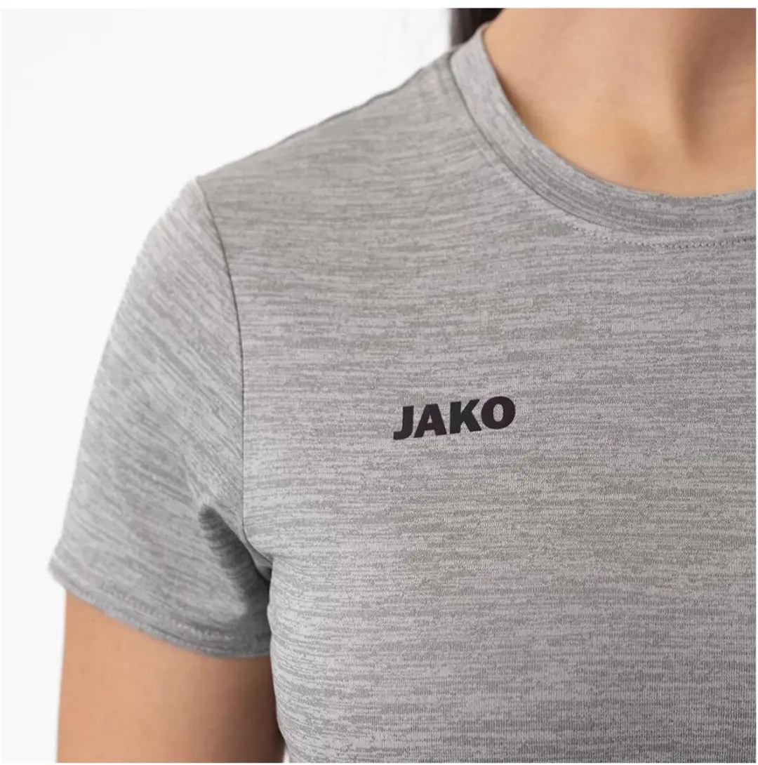 Jako Premium Basics T-Shirt Dames - Grijs Gemêleerd 38