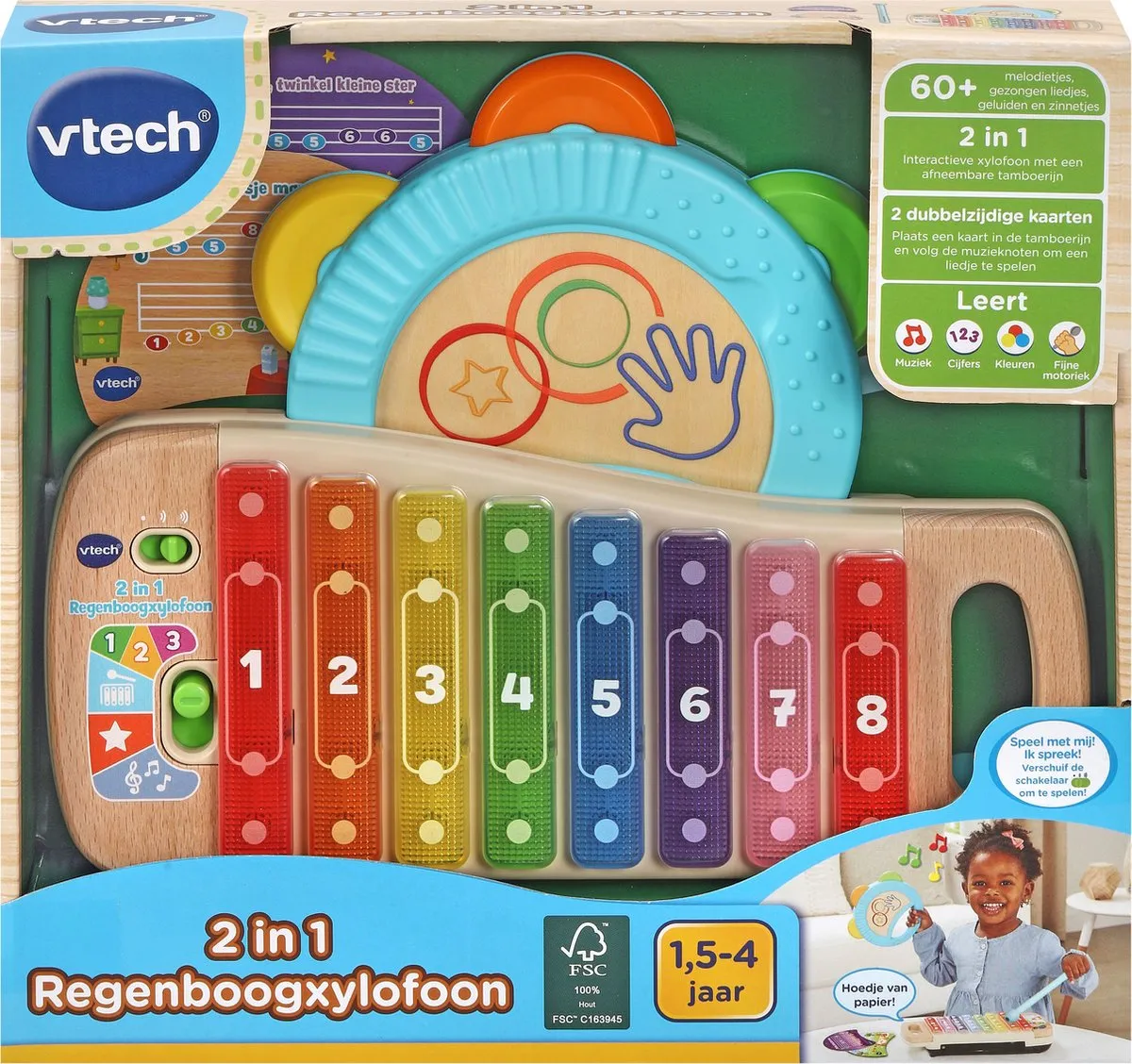 VTech 2-in-1 Regenboogxylofoon