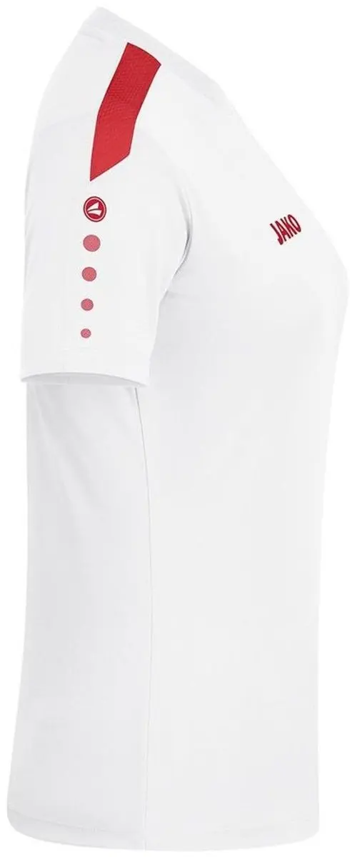 JAKO Power Shirt Dames Korte Mouw - Rood/Wit M36
