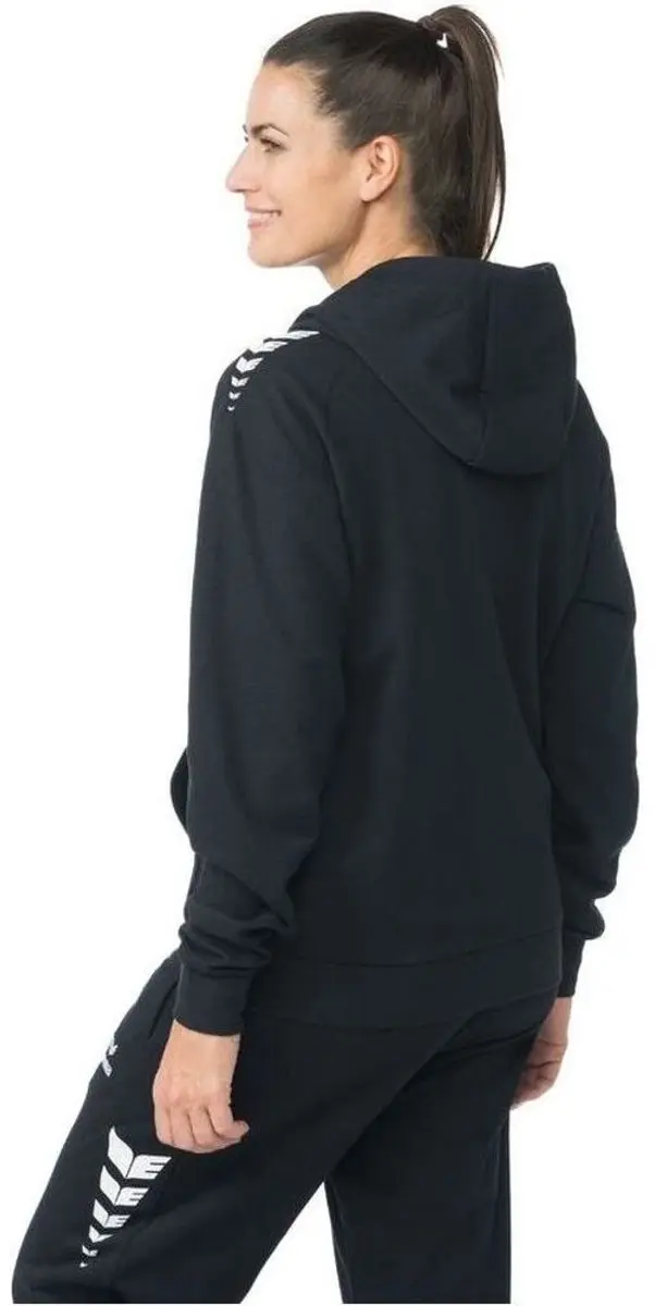 Erima CMpt Wings Heren Hooded Full Zip - L - Zwart