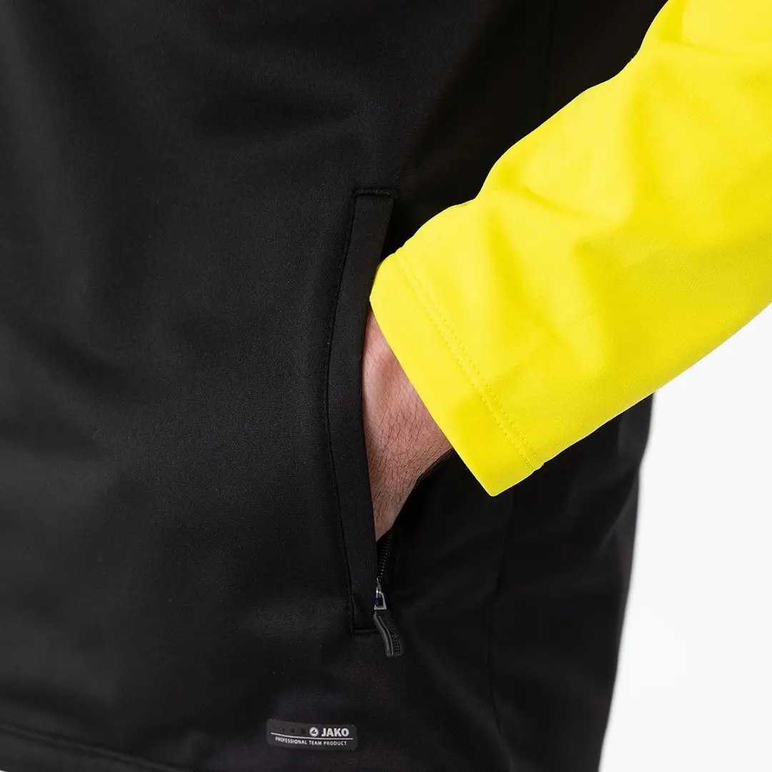 Jako Iconic Polyestervest Heren XXL - Zwart/Zachtgeel
