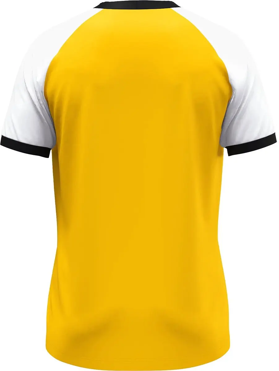Jako Dynamic Shirt Korte Mouw Heren M - Geel/Wit/Zwart