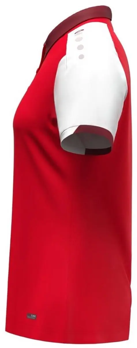 Jako Dynamic Polo Dames XL - Rood/Wit/Donkerrood - afbeelding 6 van 6