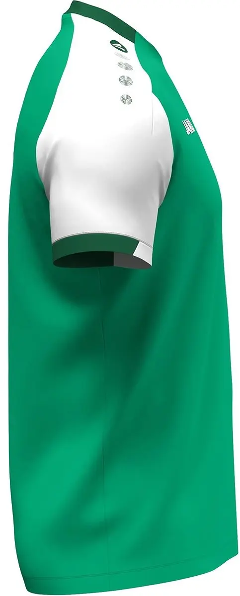 Jako Dynamic T-Shirt Dames L - Groen/Wit/Donkergroen