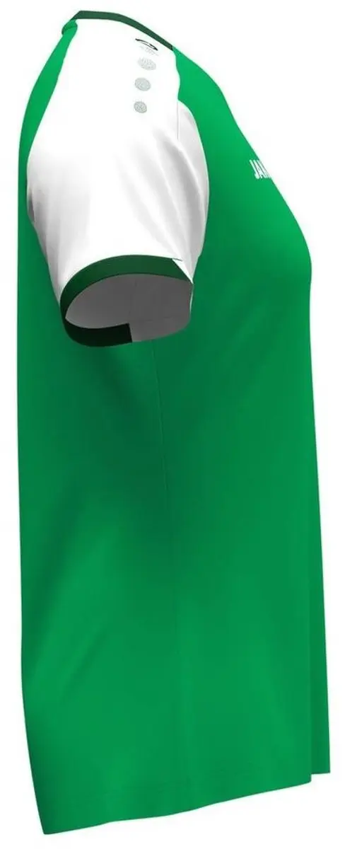 Jako Dynamic T-Shirt Dames L - Groen/Wit/Donkergroen