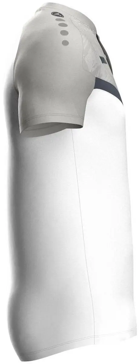 Jako Iconic Polo Heren 4XL - Wit/Zachtgrijs
