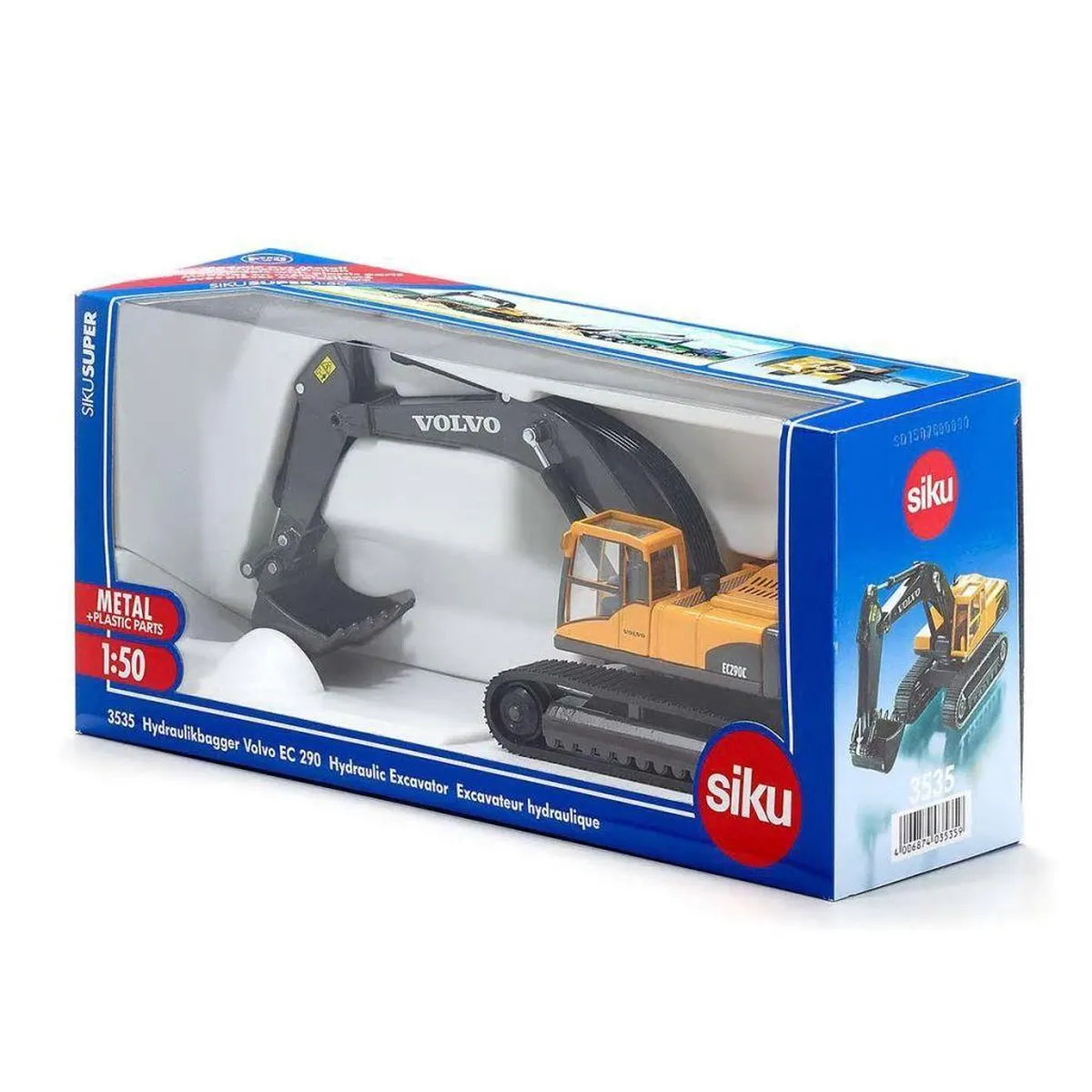 SIKU 3535 Volvo Hydraulische Graafmachine 1:50 - Geel