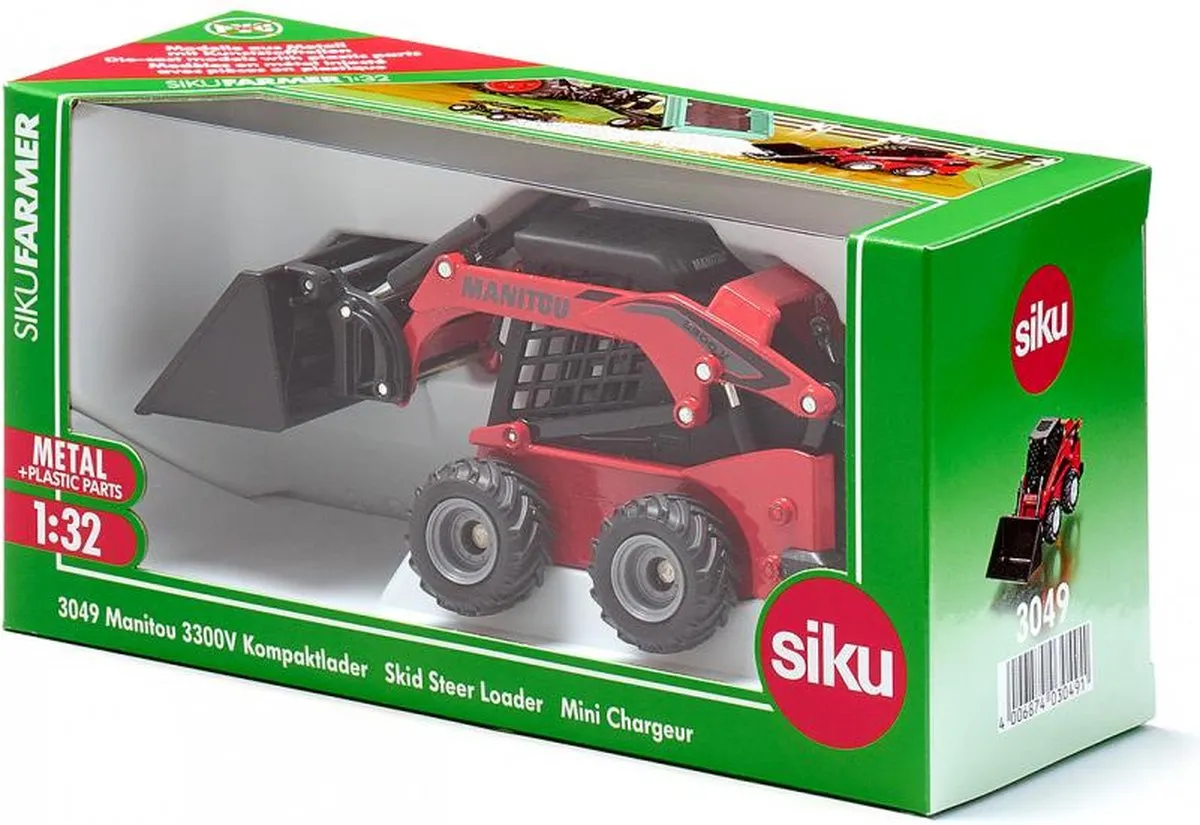 SIKU 3049 Manitou 3300V Compacte Shovel 1:32 - Rood