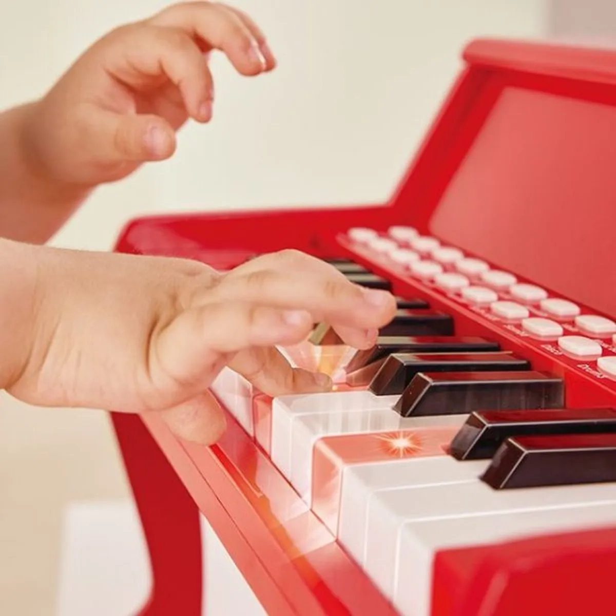 Hape Piano met Lichtjes - Rood