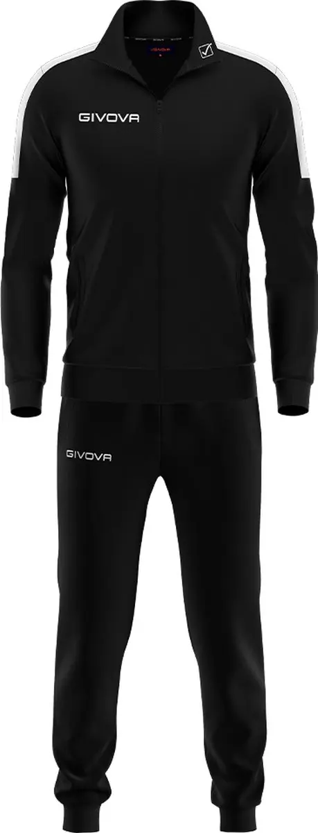 Trainingspak Givova Revolution, Zwart/Wit , maat M