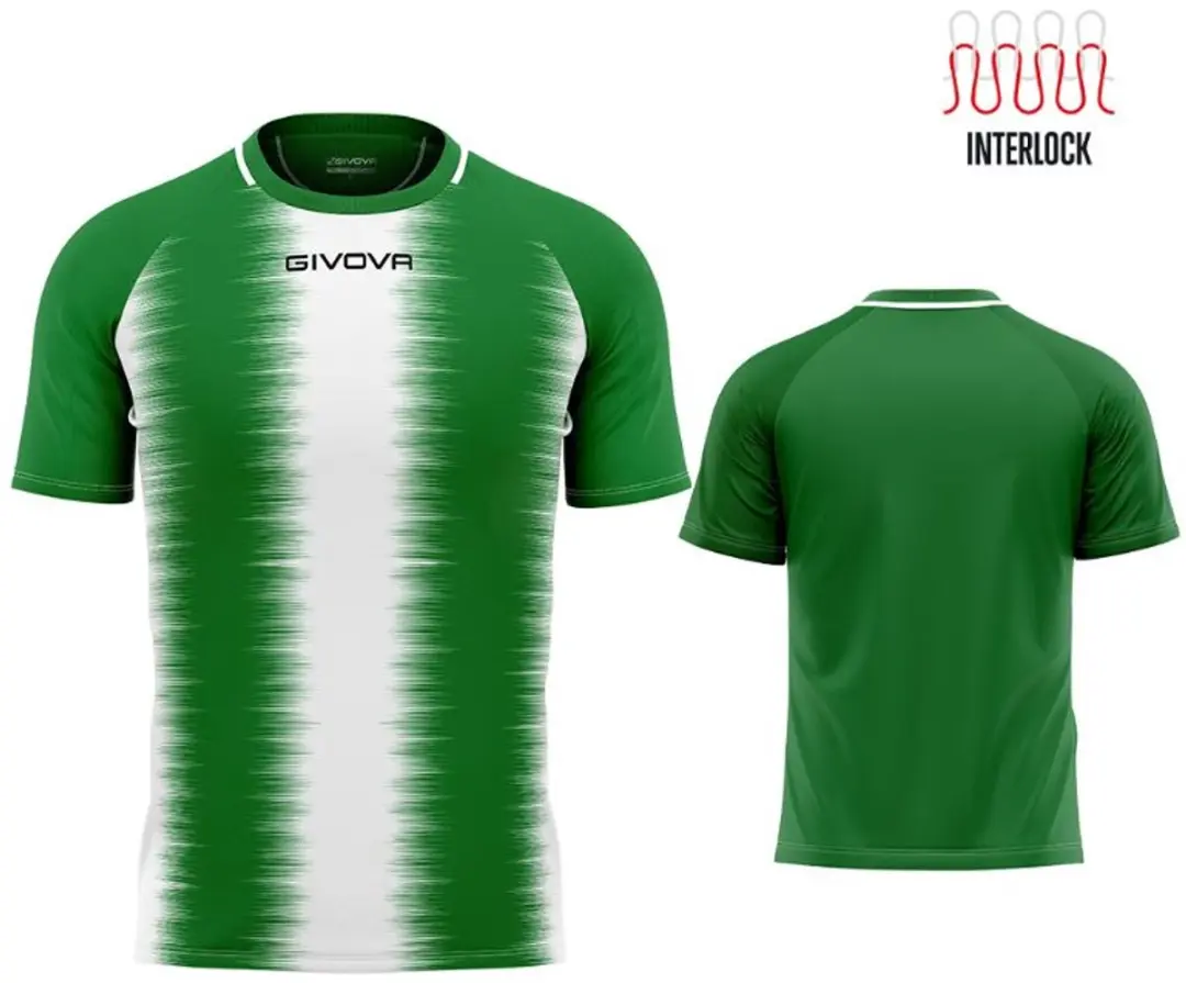 Sportshirt Givova Streep Groen-wit Groen
