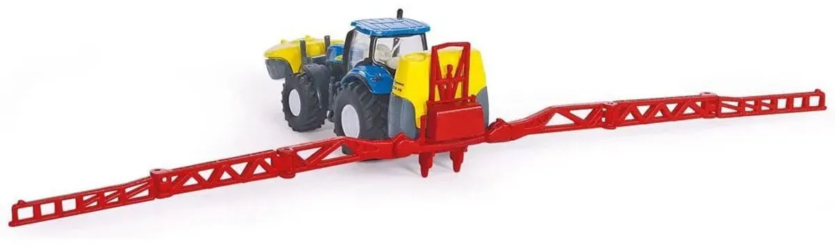 SIKU New Holland Tractor met Kverneland Landbouwspuit 1799 - Blauw