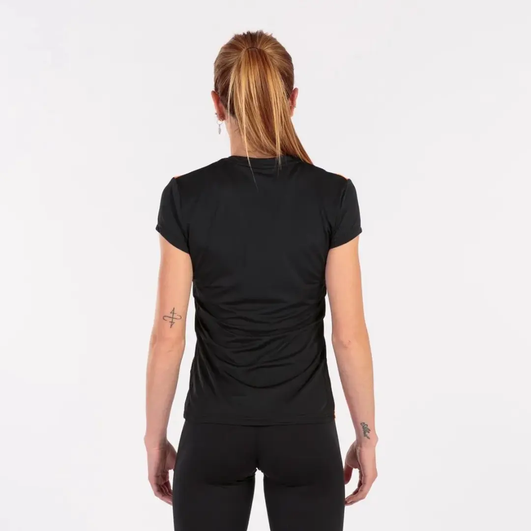 Joma Elite VIII T-shirt Kort 12-14j - Oranje/Zwart
