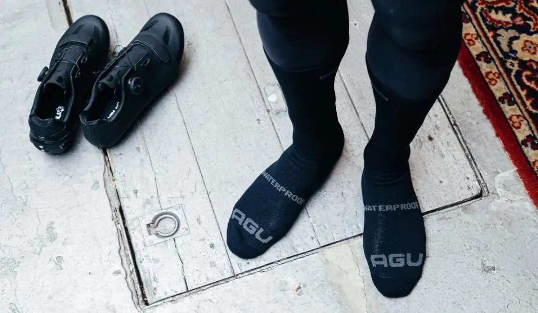 AGU Essential Waterproof Fietssokken - Zwart - S