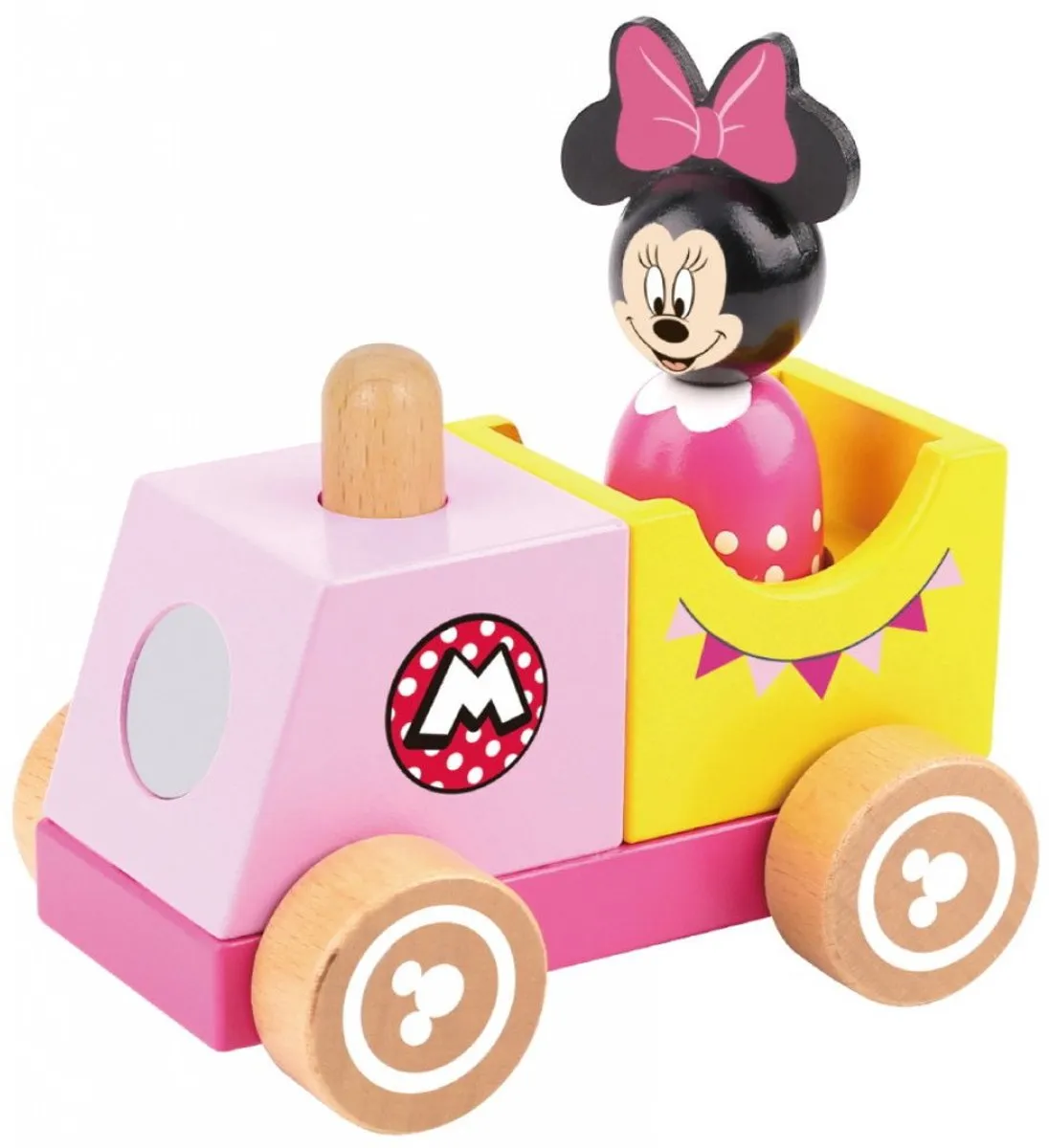 Disney Minnie Mouse Houten Trein TY614 - Roze
