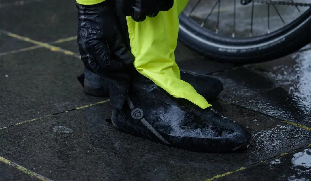 AGU Winter Regen Fietsoverschoenen - Zwart S - Winddicht Kevlar