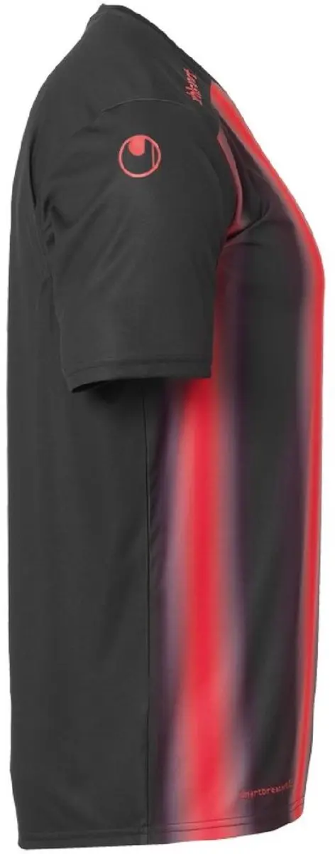 Uhlsport Stripe 2.0 Shirt Korte Mouw - 152 - Zwart/Rood