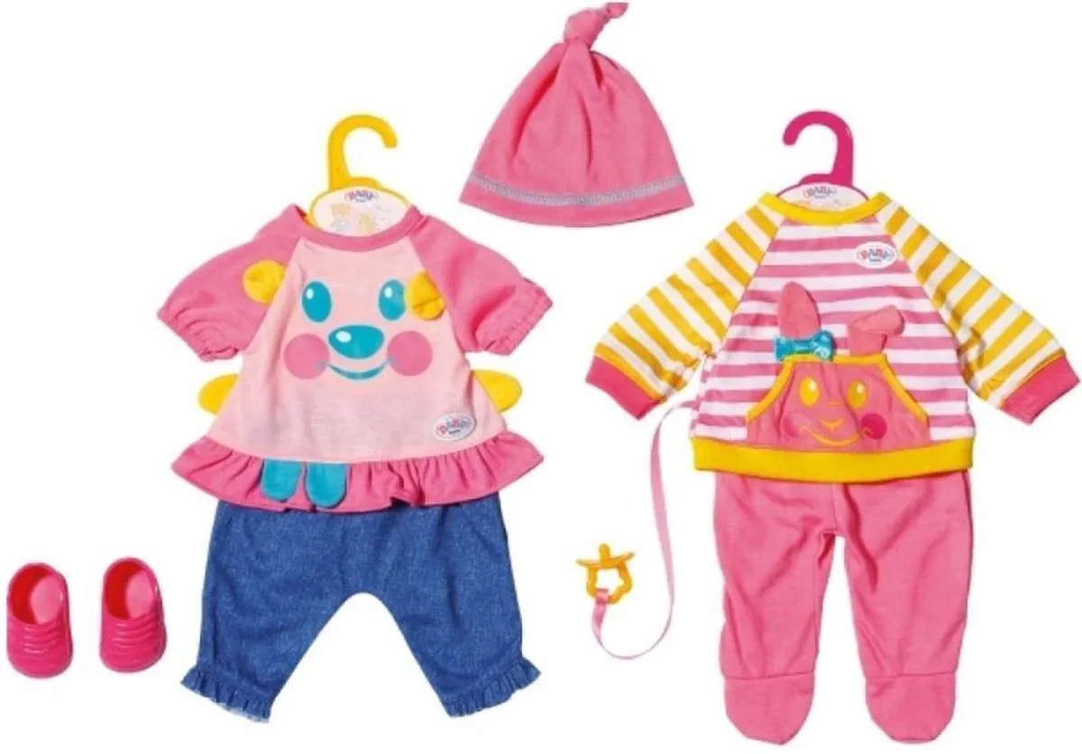 Baby Born Poppenkleding 36cm - 4-delig Assorti Multicolor