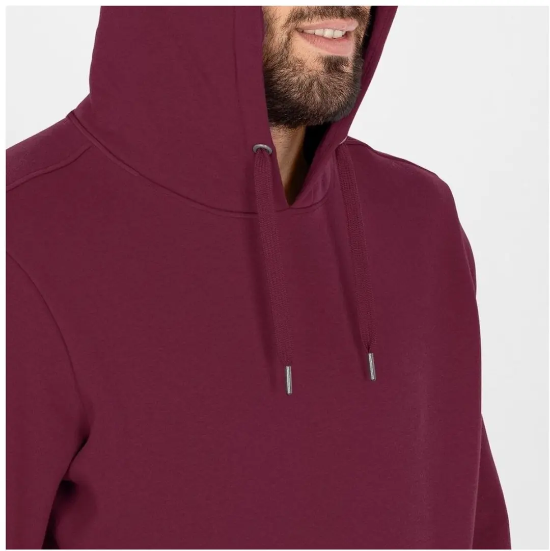 JAKO Organic Sweater Met Kap Heren - Kastanje - 3XL