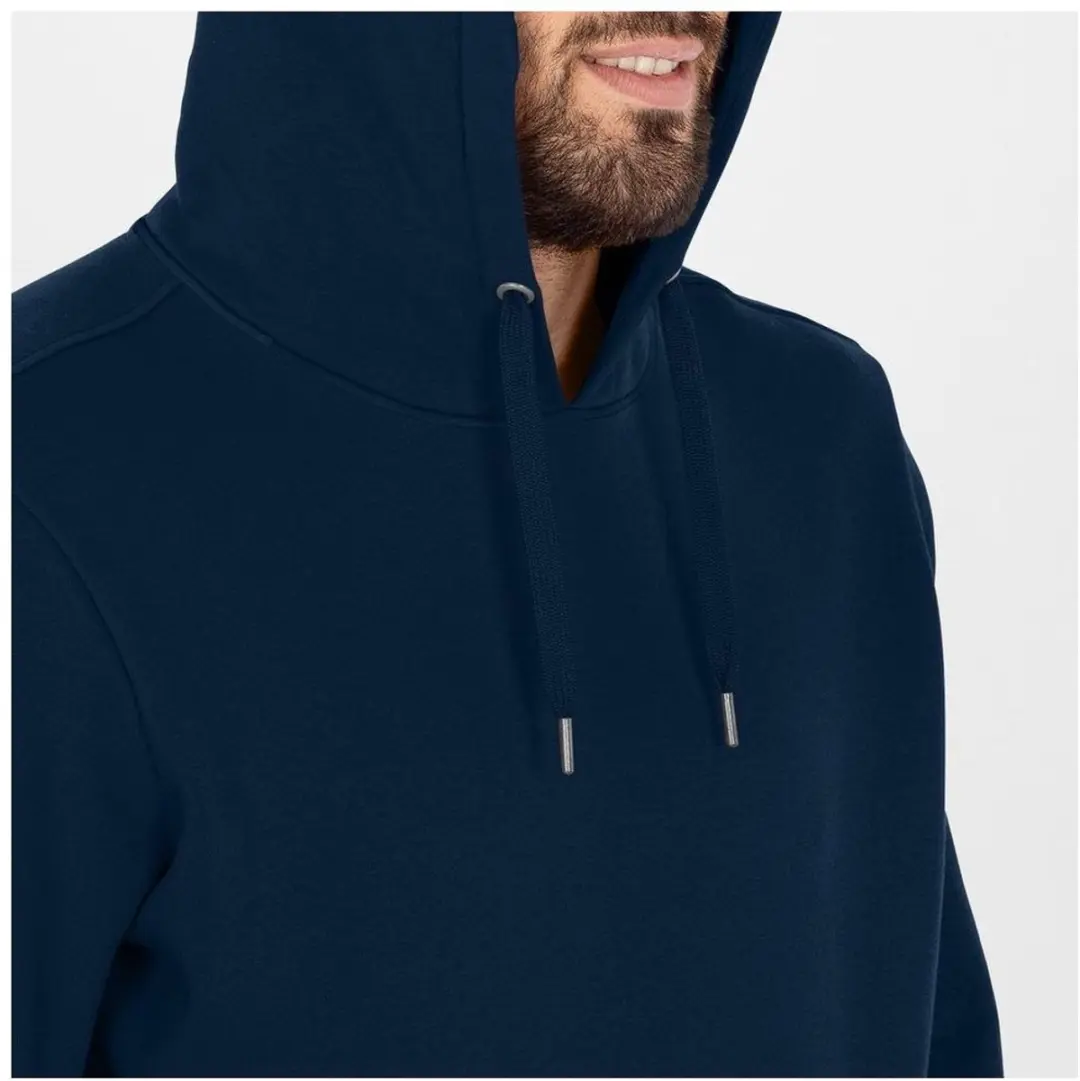 JAKO Organic Sweater Met Kap Heren - Marine M