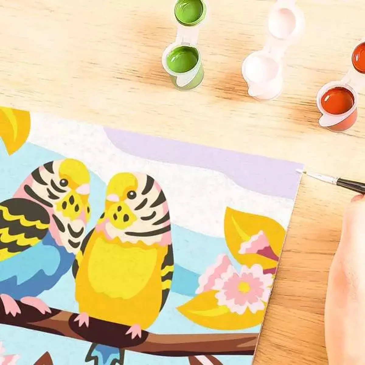 Ravensburger Lovely Budgies CreArt Schilderen op Nummer - Meerkleurig