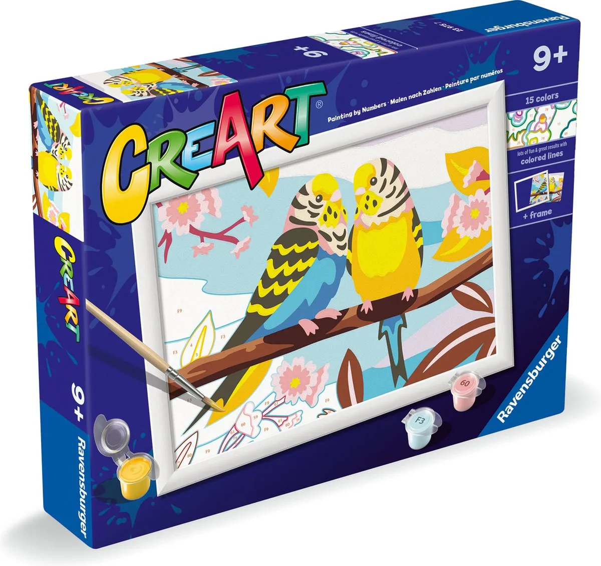 Ravensburger Lovely Budgies CreArt Schilderen op Nummer