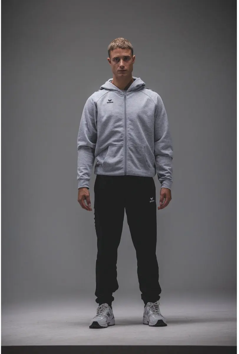 Erima CMpt Wings Heren Hooded Full Zip - Grijs L