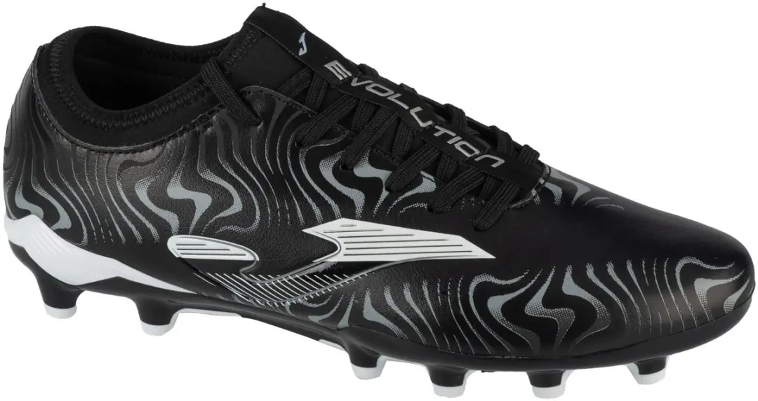 Joma Evolution 24 EVOS FG, Mannen, Zwart, Voetbalschoenen, maat: 43,5