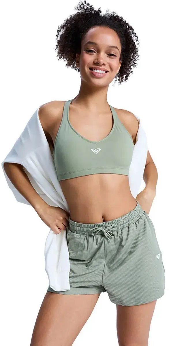 Roxy Rise & Vibe Korte Broek L - Oil Green