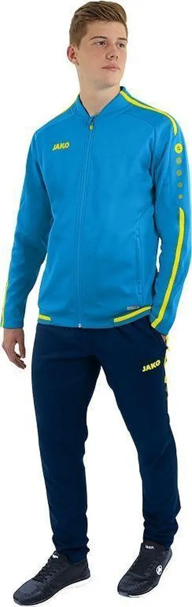 Jako Striker 2.0 Vrijetijdsvest Heren - M - Blauw/Fluogeel - afbeelding 6 van 6
