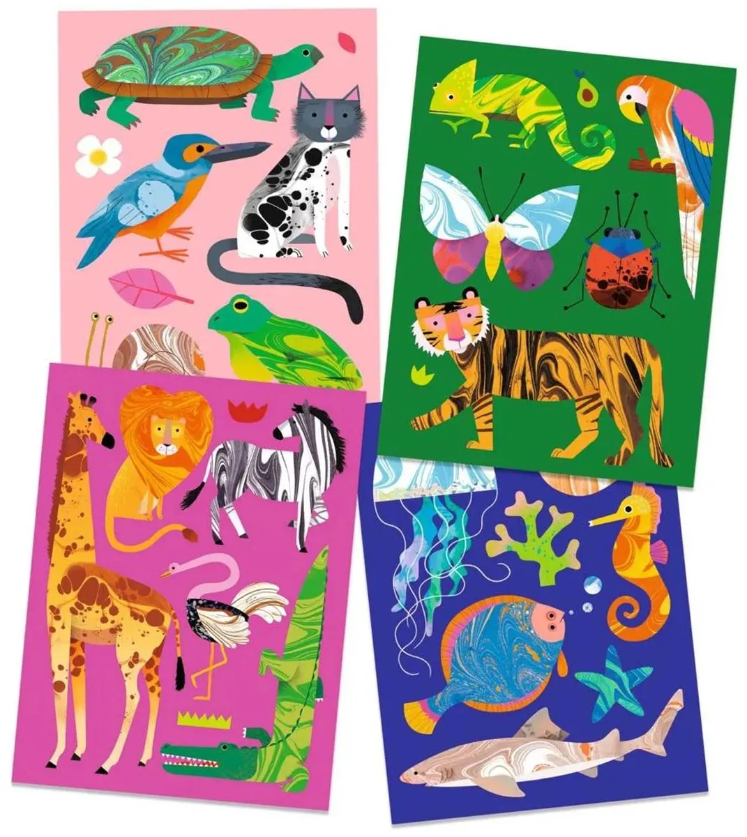 Djeco Colourful Knutselset - Marmertechniek Multicolore