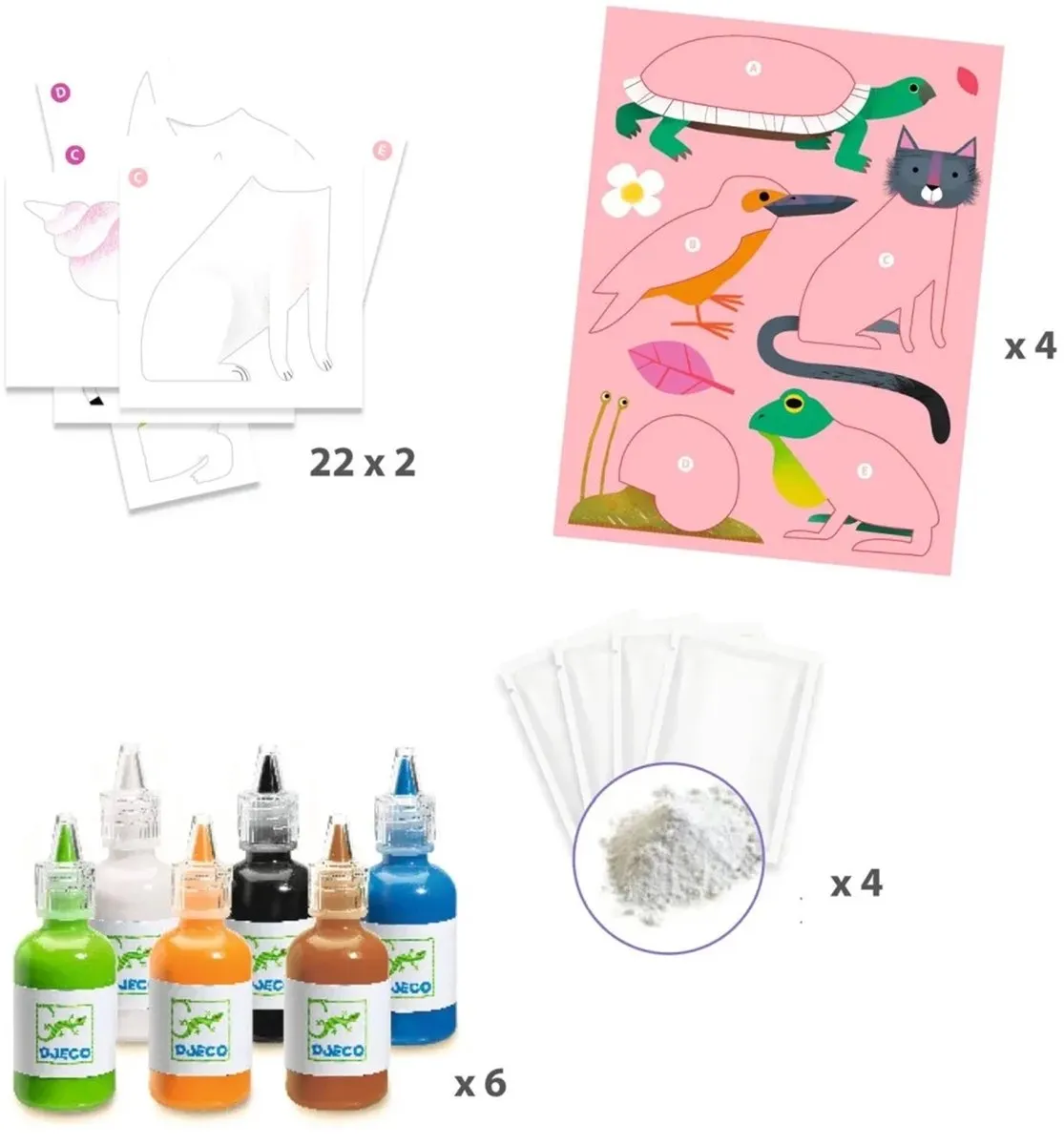 Djeco Colourful Knutselset - Marmertechniek Multicolore