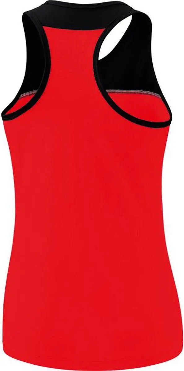 Erima Change Tanktop Dames - Rood/Zwart/Wit Maat 38