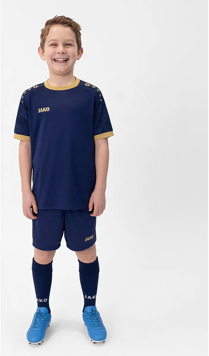 Jako Iconic Shirt Korte Mouw Kinderen 116 - Marine