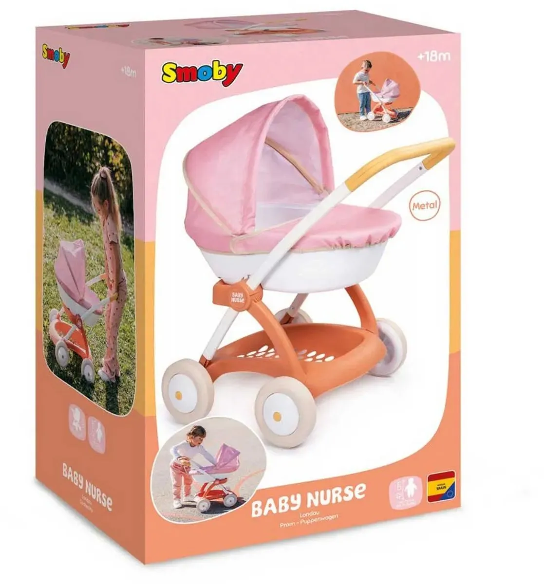 Smoby Baby Nurse Kinderwagen - Multi kleuren