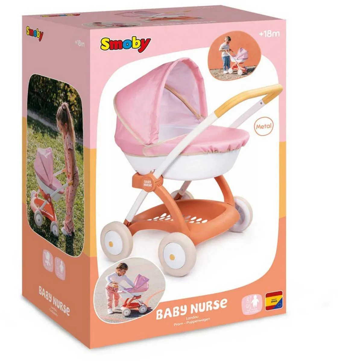 Smoby Baby Nurse Kinderwagen - Multi kleuren