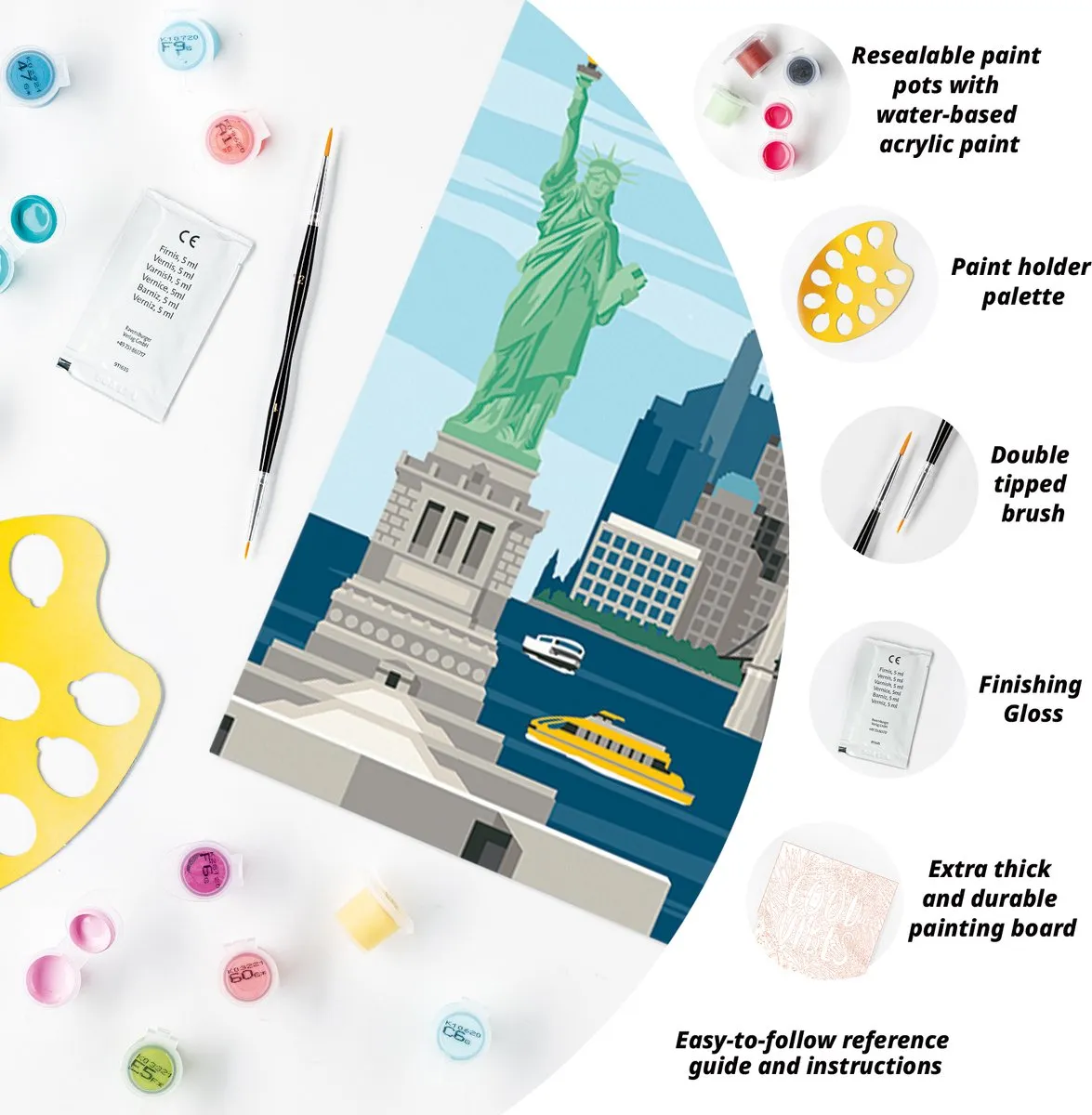 Ravensburger CreArt Colorful NYC Schilderen op nummer - Multicolor