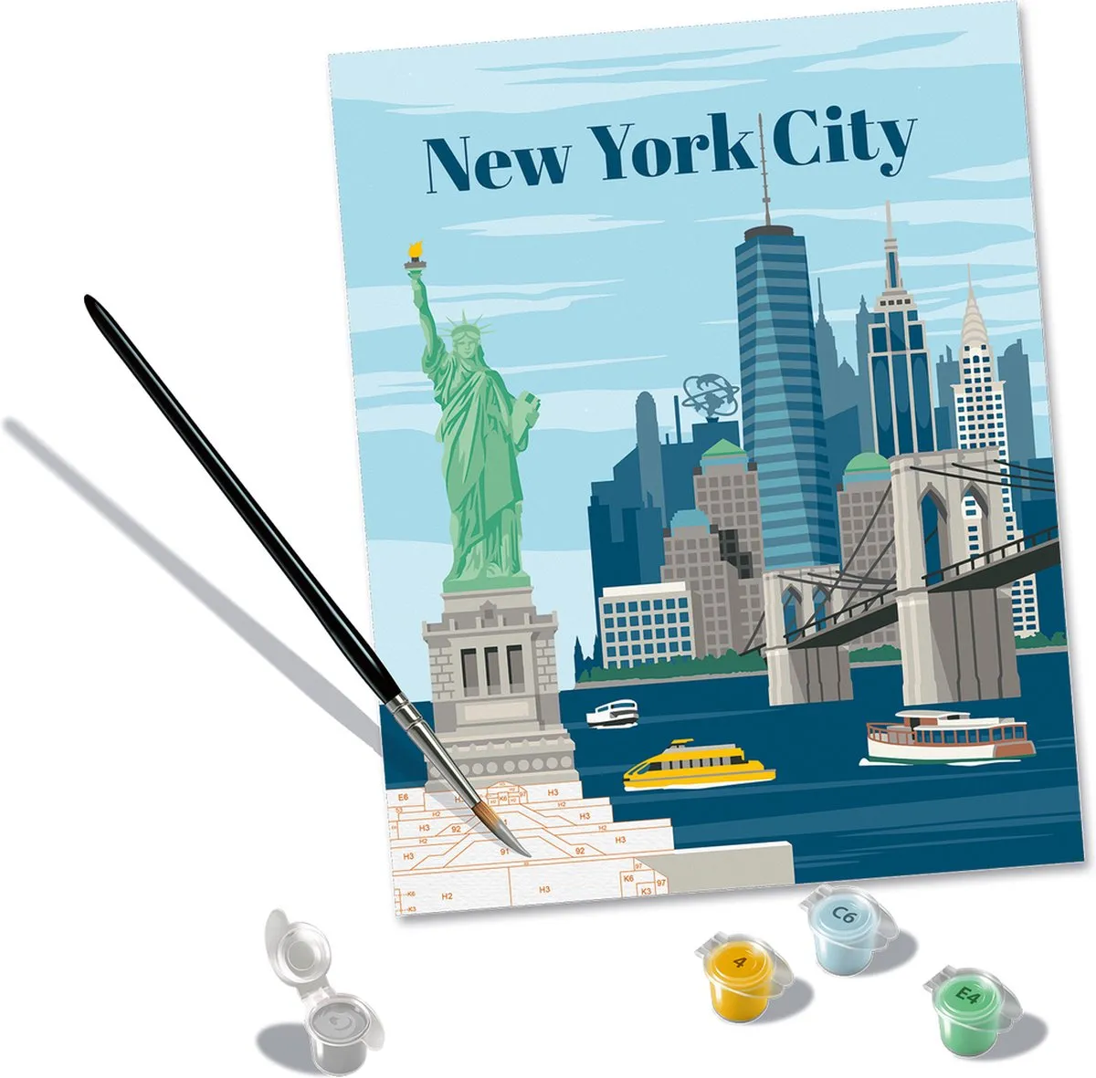 Ravensburger CreArt Colorful NYC Schilderen op nummer - Multicolor