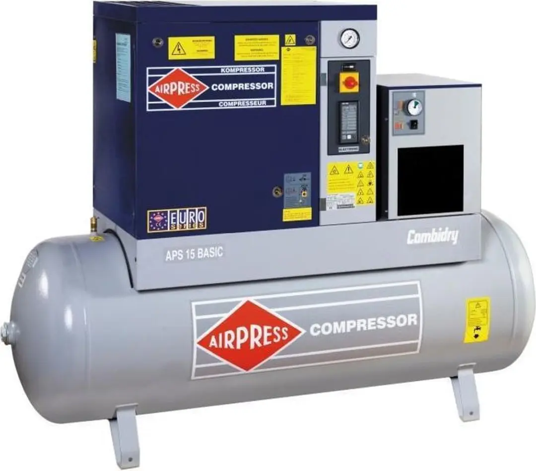 AIRPRESS 400V schroefcompressor combi dry APS 15 basic