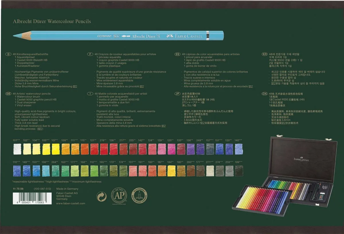 Faber-Castell Albrecht Dürer Aquarelpotloden 48 Stuks - FC-117506