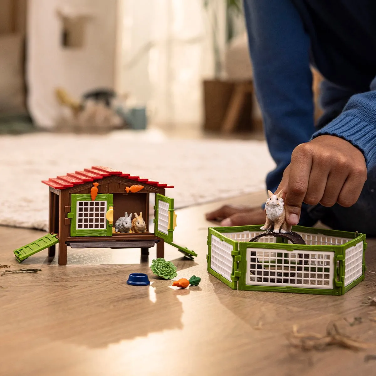 Schleich Farm World Konijnenhok 42728 - Multikleur