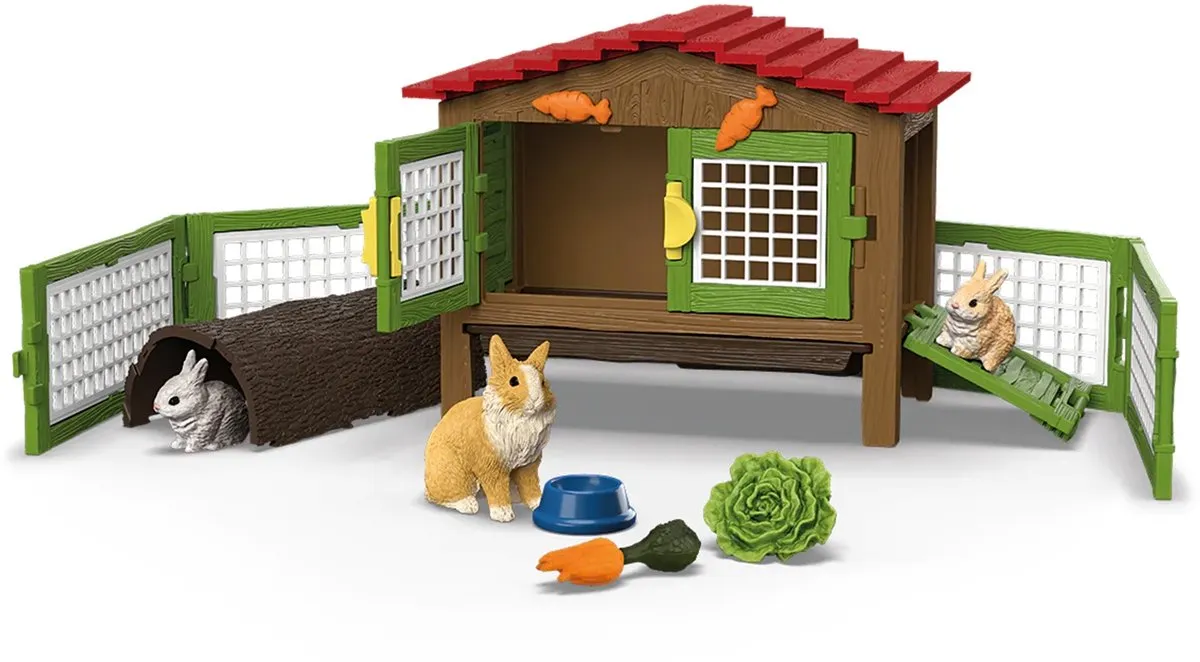 Schleich Farm World Konijnenhok 42728 - Multikleur