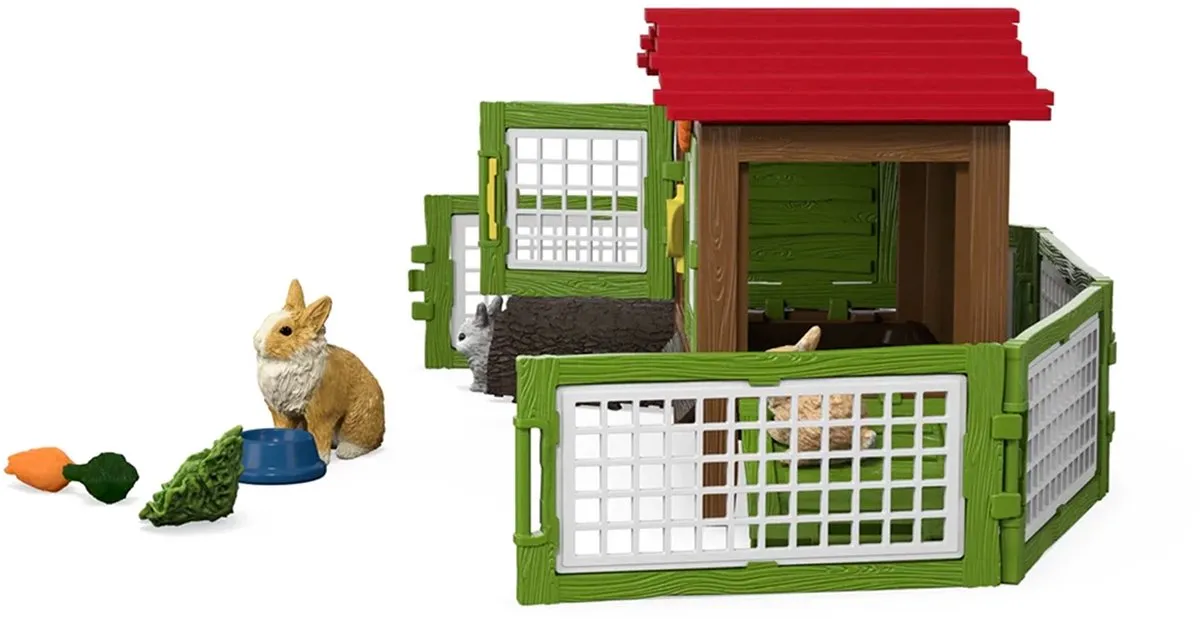 Schleich Farm World Konijnenhok 42728 - Multikleur